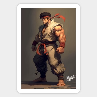 Ryu Street Fighter Original Artwork Sticker